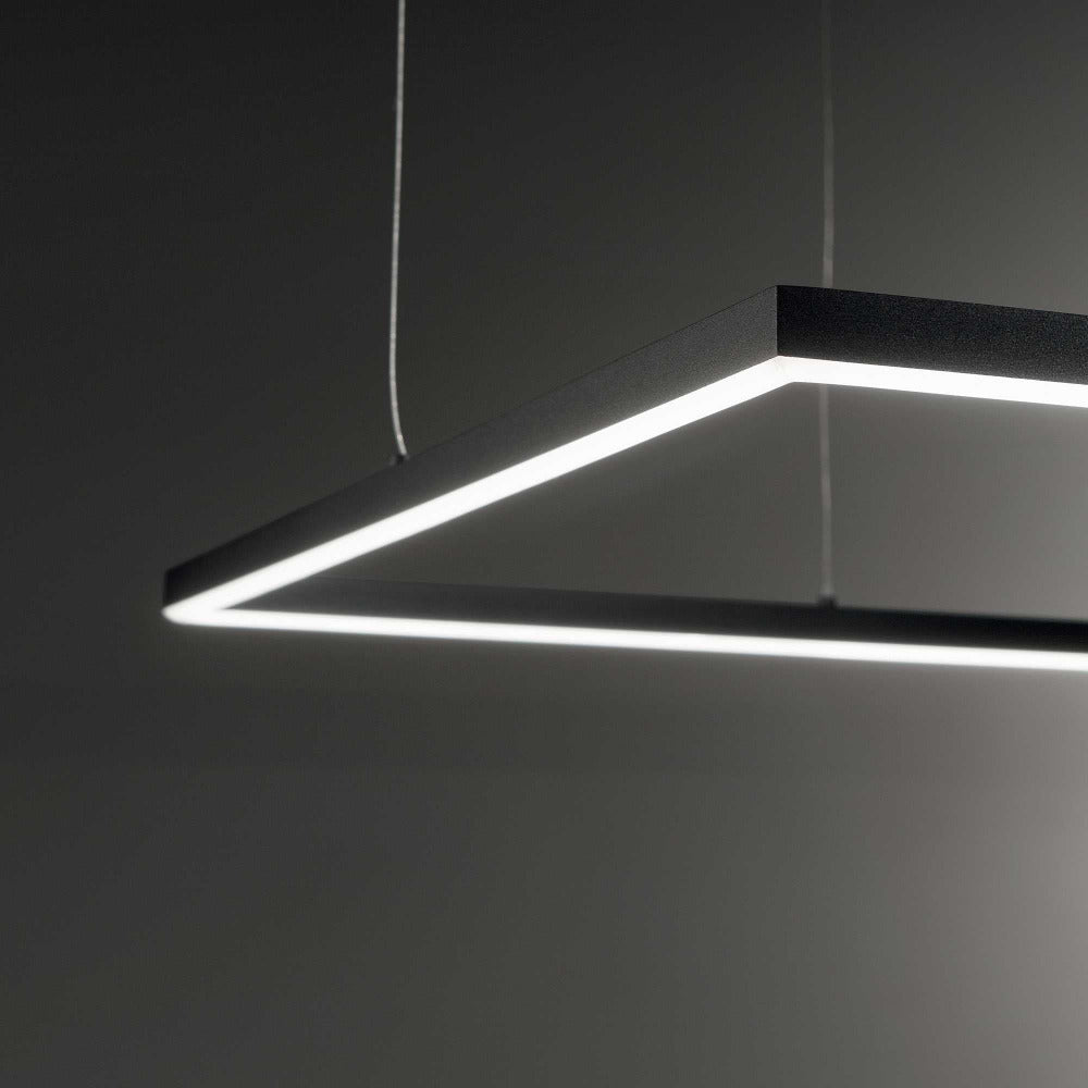 Buy LED Pendants Australia Oracle Slim Sp Square LED Pendant W500mm Aluminum 3000K - 2591