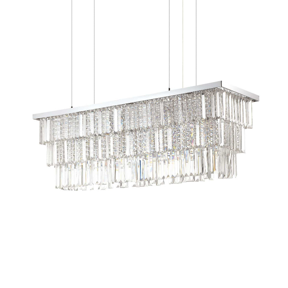 Buy Crystal Pendant Lights Australia Martinez Sp8 Crystal Pendant 8 Lights Metal / Crystal - 21358