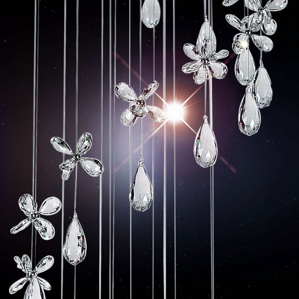 Buy Pendant Lights Australia Paradis 9 Light Pendant Chrome, Clear PARADIS PE251-CH