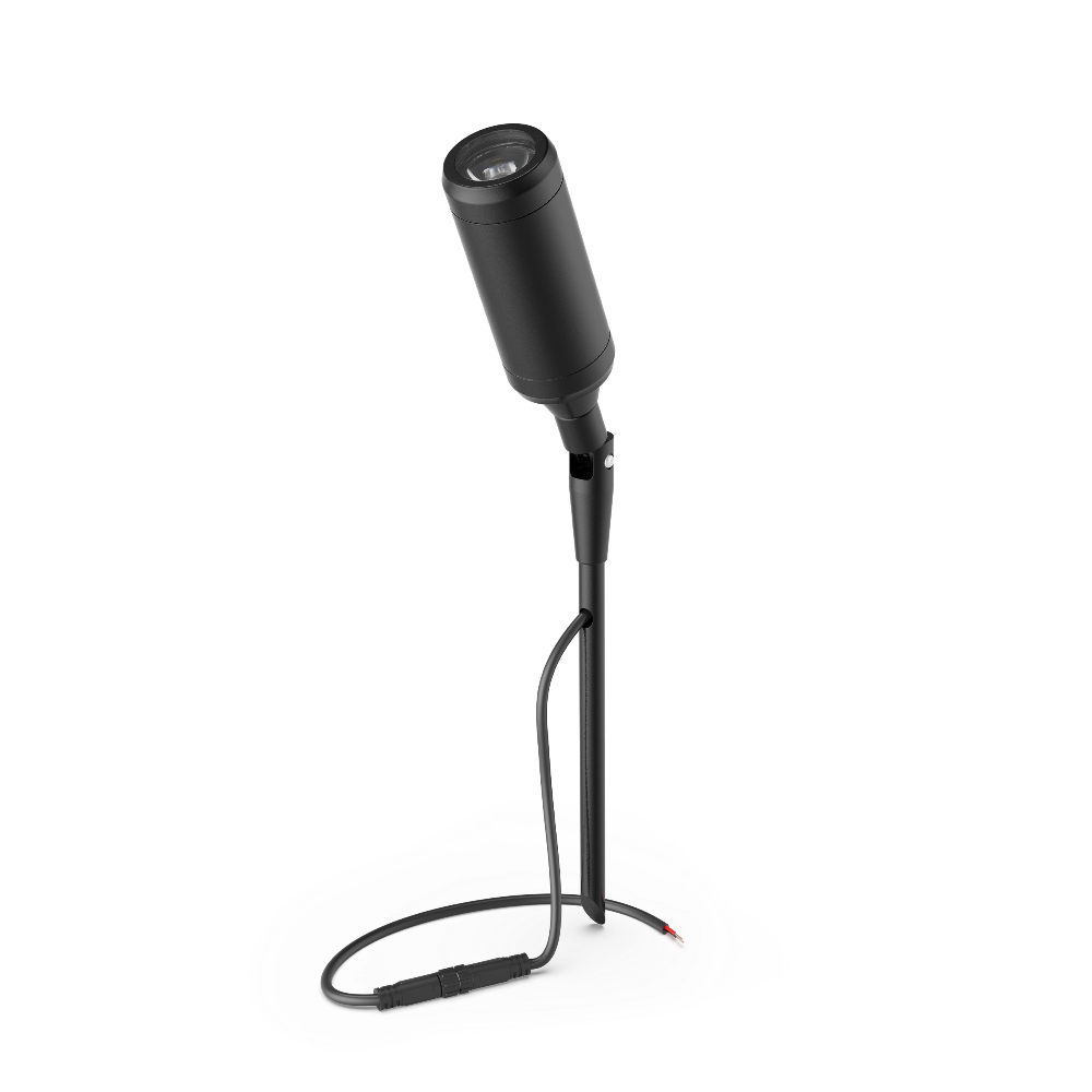 Buy Spike Lights Australia Lumena Spike Uplight Adjustable 24V DC W41mm Black Ace Aluminium - AQL-115-A2-X0