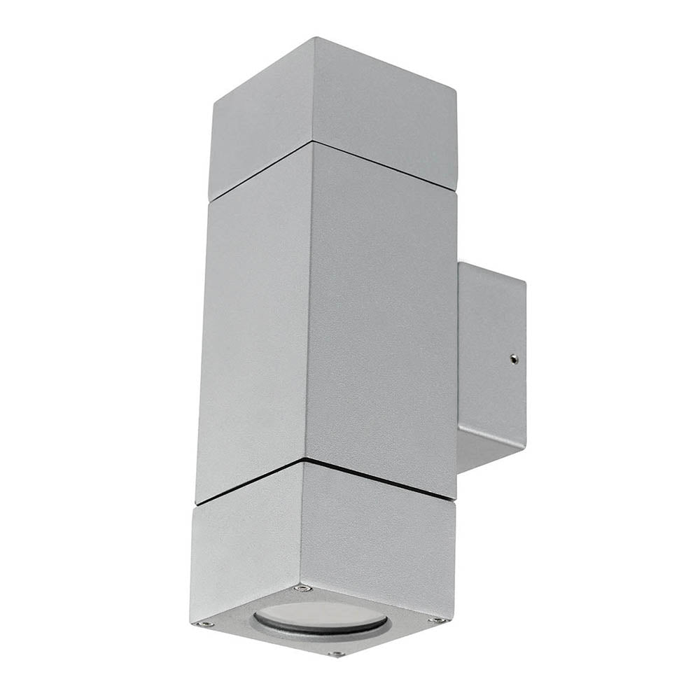 Buy Up / Down Wall Lights Australia Prairie Block Up/Down Wall Light Silver - 17952/11