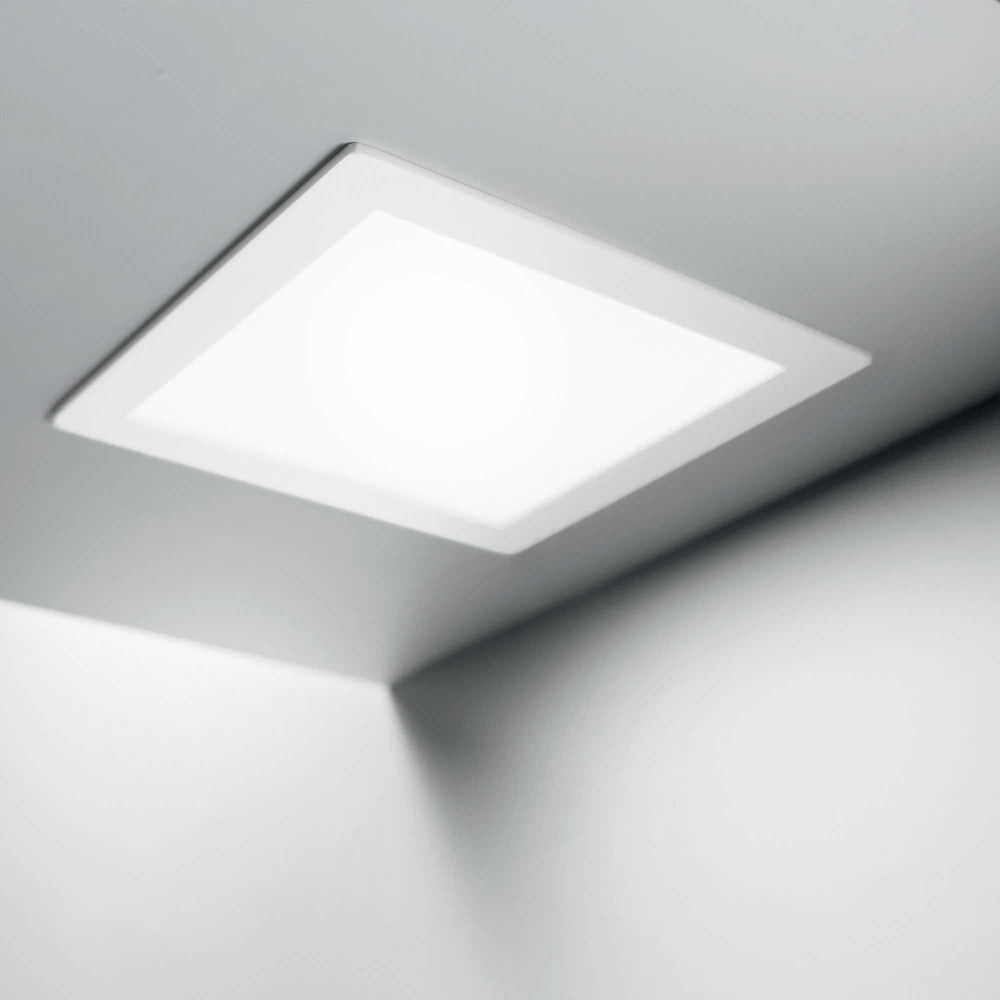 Buy Recessed LED Downlights Australia Groove Fi square Recessed LED Downlight 30W White 3000K - 124025