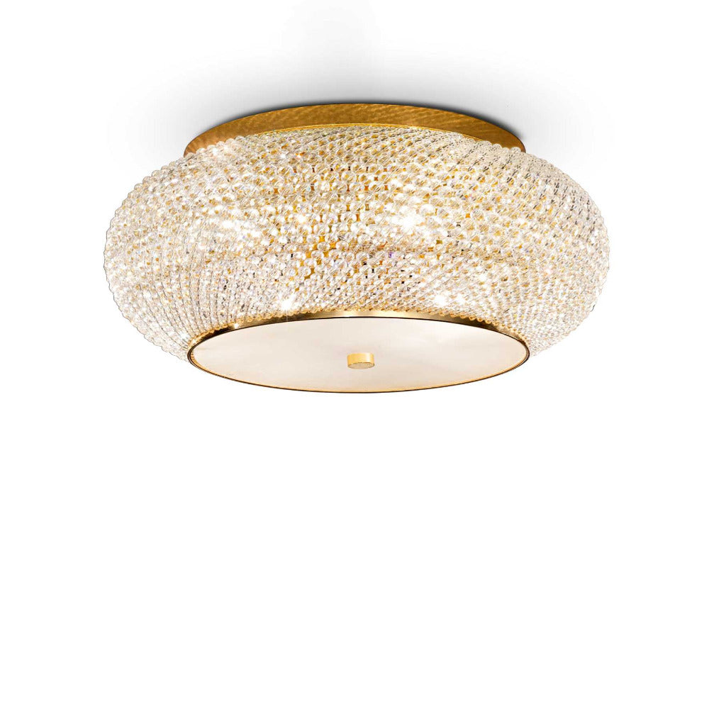 Pasha' Pl10 Flush Mount 10 Lights Crystal - 1007