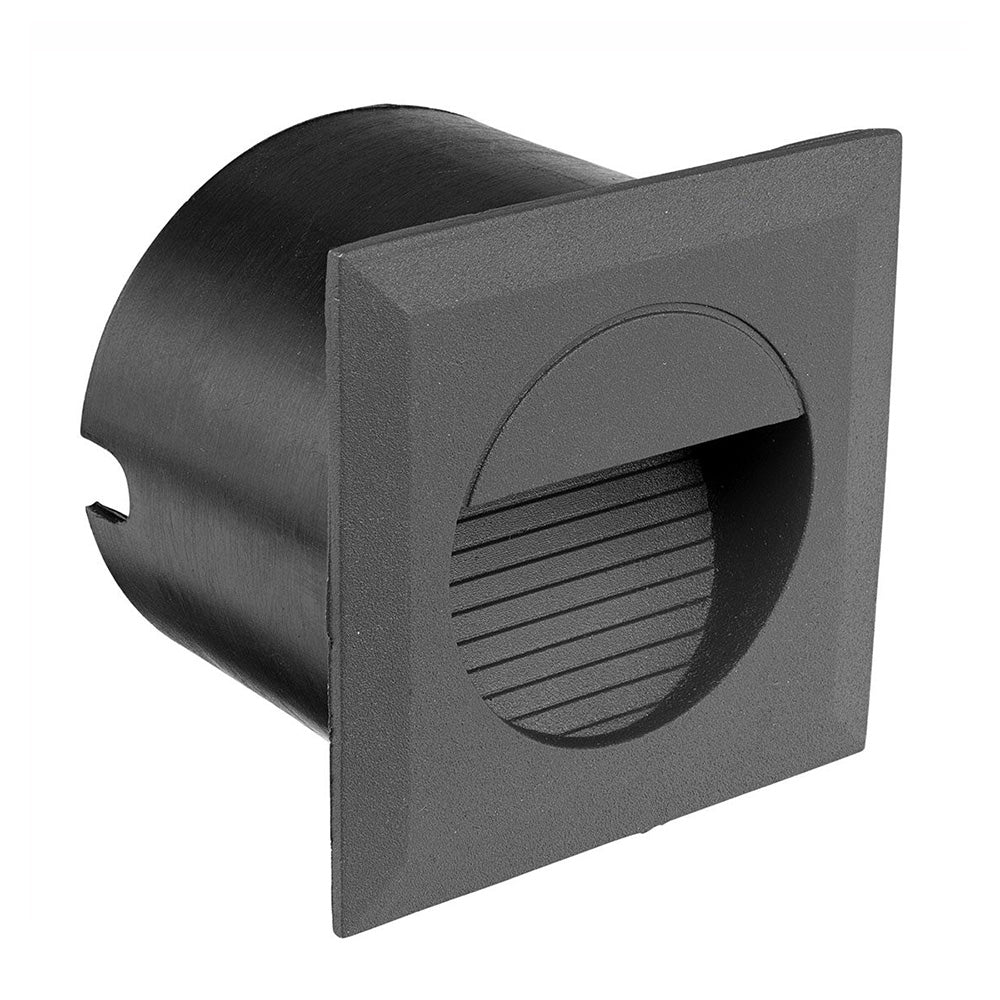 Buy Outdoor Step Lights Australia Lachlan Aluminium LED Square Step Light-Charcoal - 19696/51