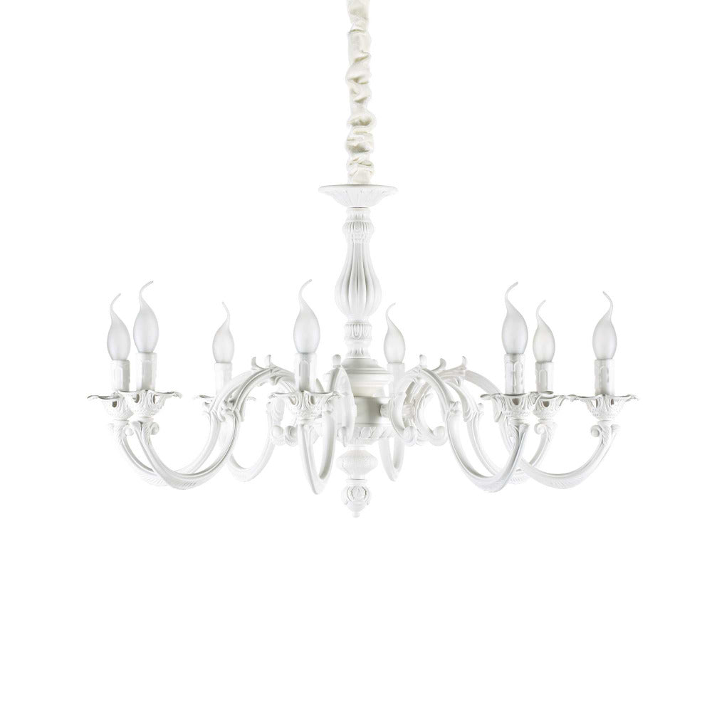 Buy Chandeliers Australia Justine Sp8 Chandeliers 8 Lights White Metal - 197524
