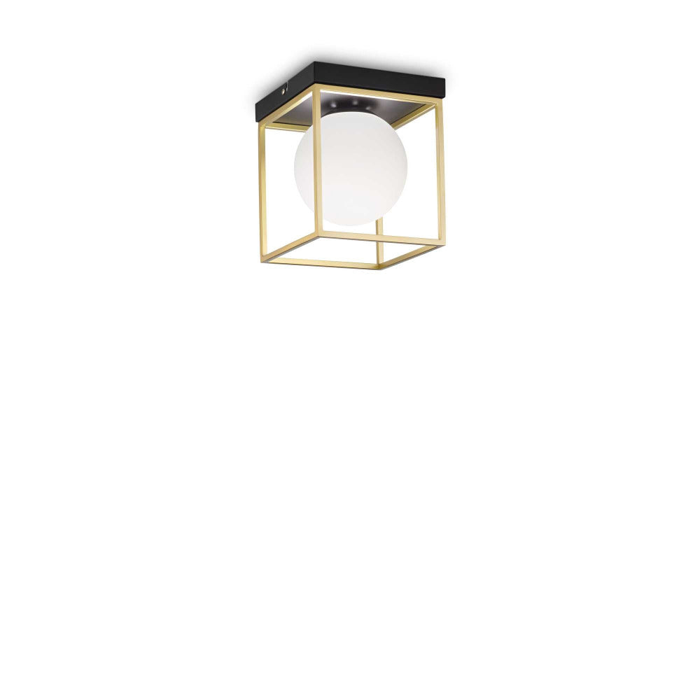 Lingotto Pl1 Flush Mount Light Brass Metal - 198132