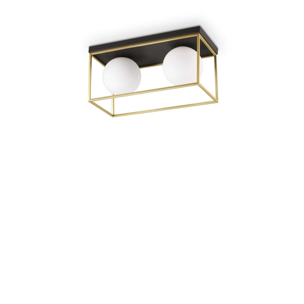 Buy Flush Mount Lights Australia Lingotto Pl2 Flush Mount Light Brass Metal - 198149