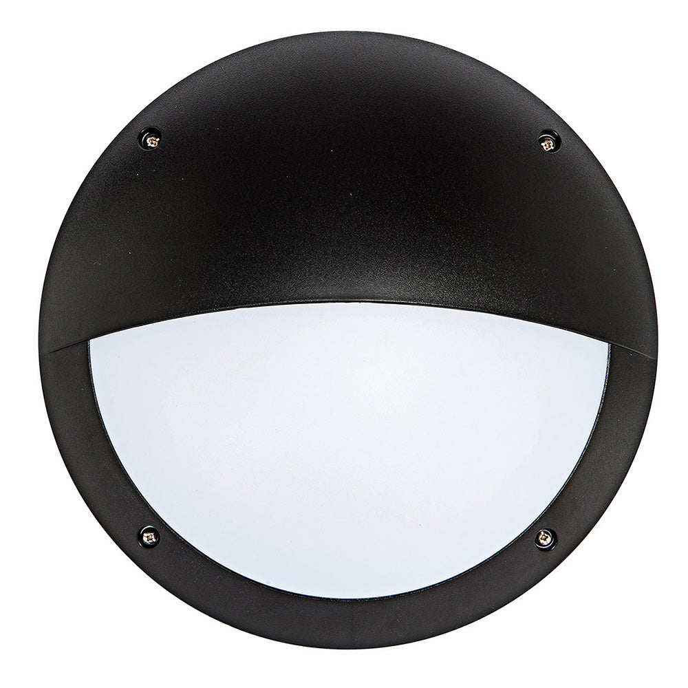 Hardy LED 12W Vandal-Proof Eyelid Bunker Black - 19973/06