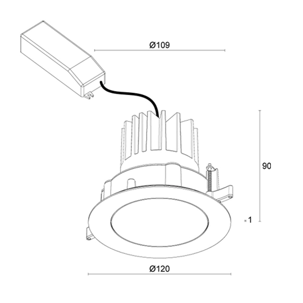 Buy Recessed LED Downlights Australia Altopiano 2.2 Round Recessed LED Downlight 24V Honey Plastic RGBW+3000K - AP2200