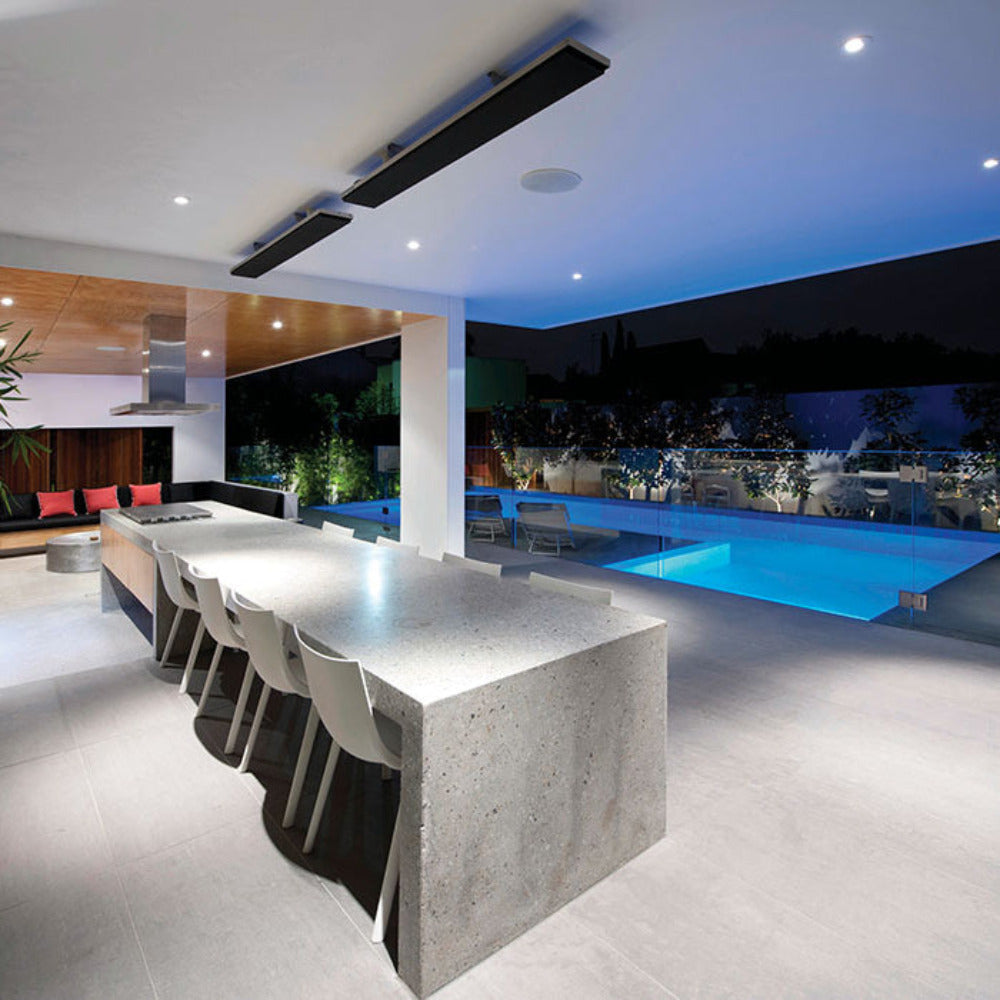 Buy Outdoor Heaters Australia Classic Electric Radiant Outdoor Heater 2400W Black - THH2400A