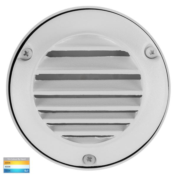 Buy Outdoor Step Lights Australia Pinta Step Light 12V DC White Aluminium 3 CCT - HV2925T-12V-WHT