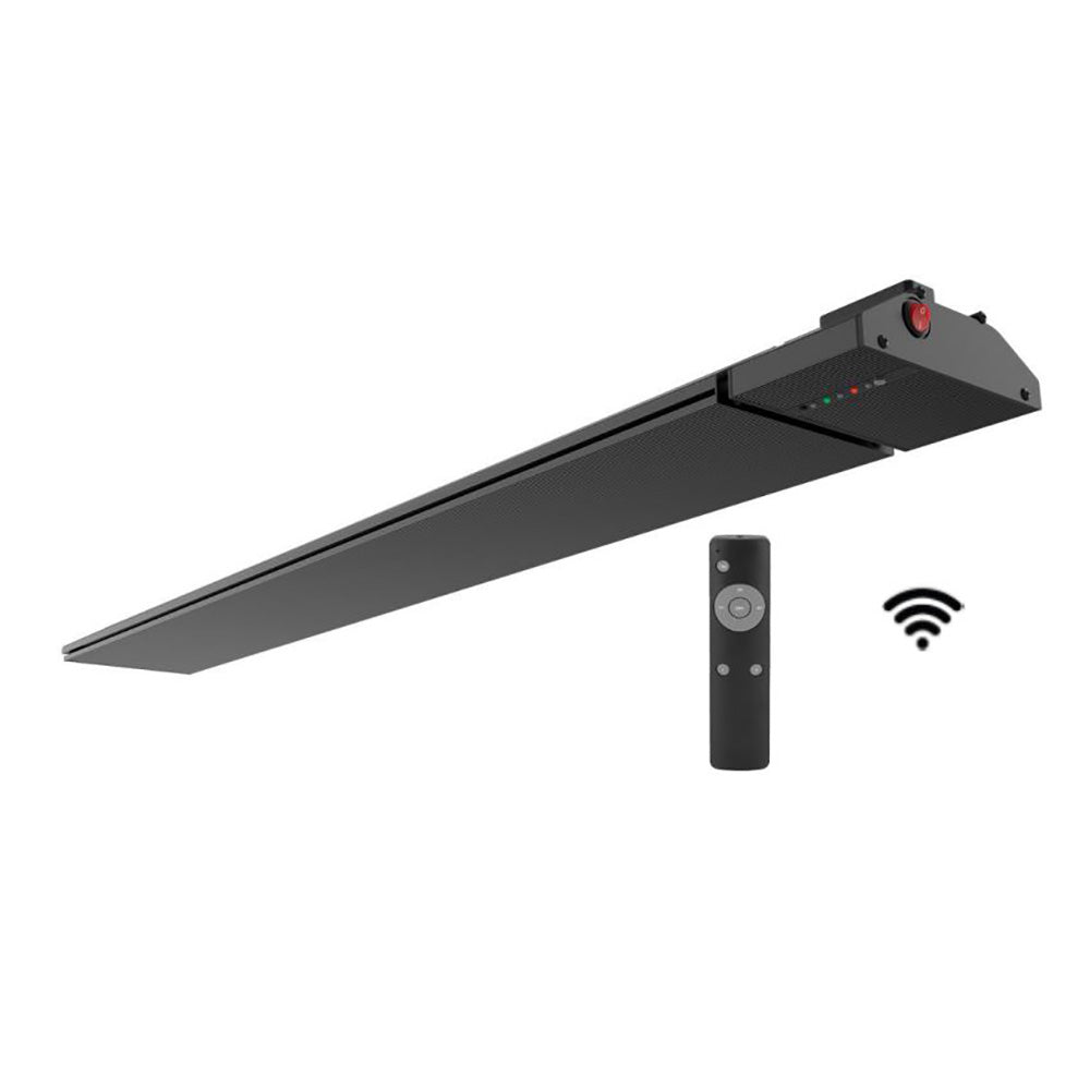 Buy Outdoor Heaters Australia Alfresco Smart Wifi Strip Outdoor Heater 1800W Black - SHO122BLK-WIFI