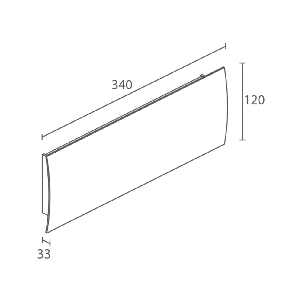 Buy Wall Sconce Australia Berica IN 1.1 Convex Wall Sconce 27W On / Off Aluminium 3000K - BB1110