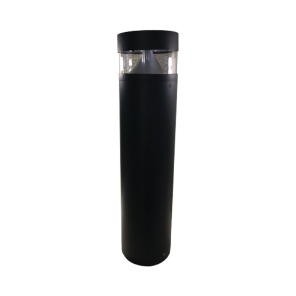 Buy Bollard Lights Australia Round LED Bollard Light 8W Weatherproof Black Aluminium 3000K - VBLBO-300-4-30