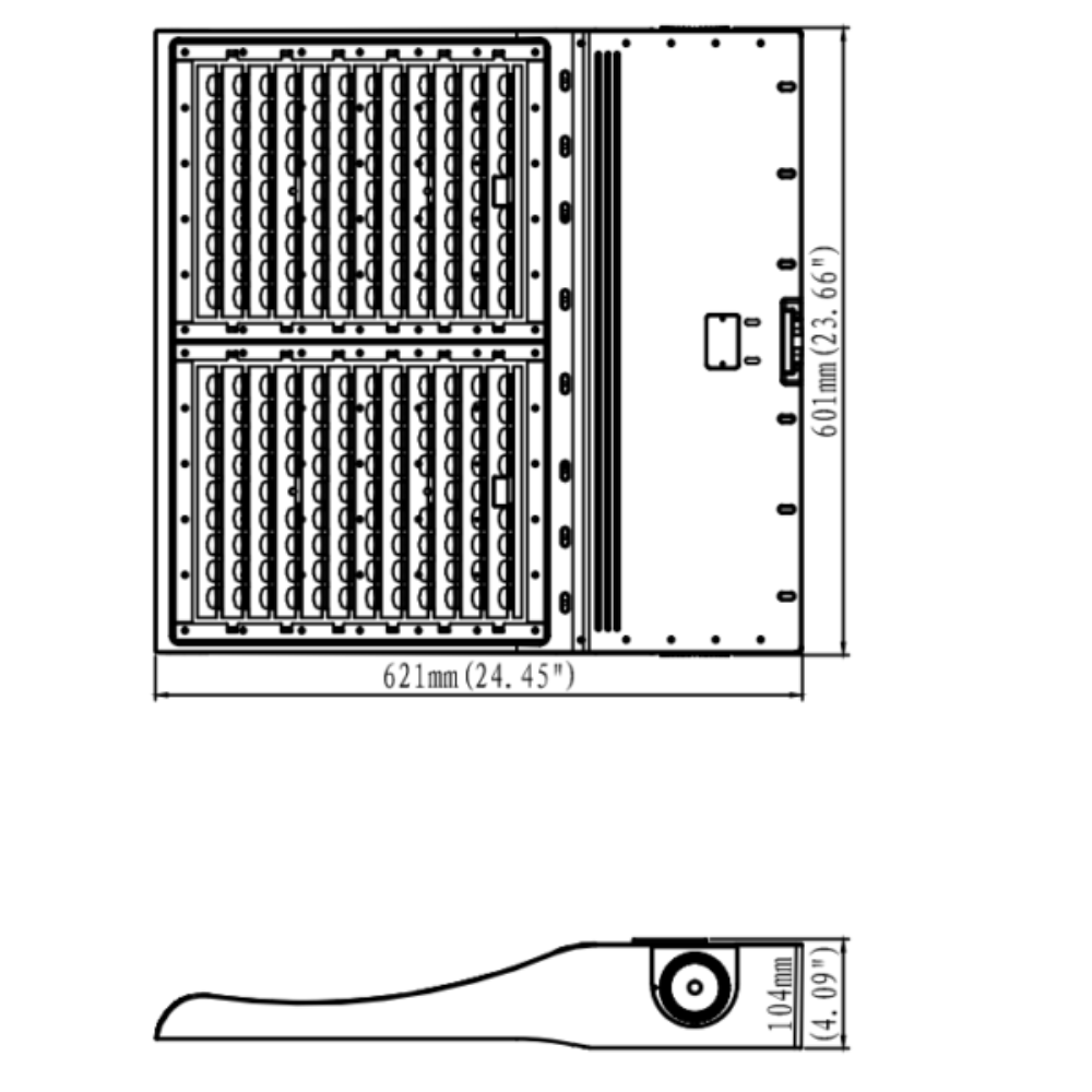 Buy LED Street Lights Australia LED Street Light Weatherproof 450W Black Aluminum 4000K - VBLSL-ST11-450