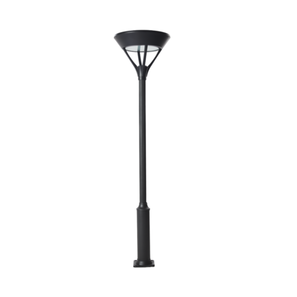 LED Post Light Weatherproof 20W Black Aluminum 3000K - VBLSLS-008-4-3K