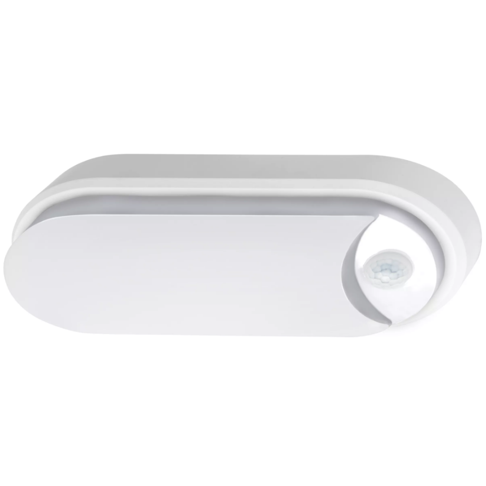 Buy LED Bunker Lights Australia Oval Cove II LED Bunker Light With Sensor 15W White 3 CCT - MLXCO34615S