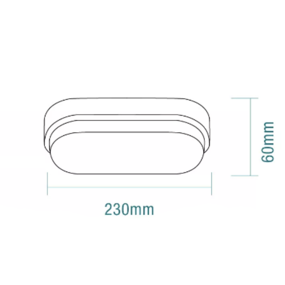 Buy LED Bunker Lights Australia Oval Cove II LED Bunker Light With Sensor 15W White 3 CCT - MLXCO34615S