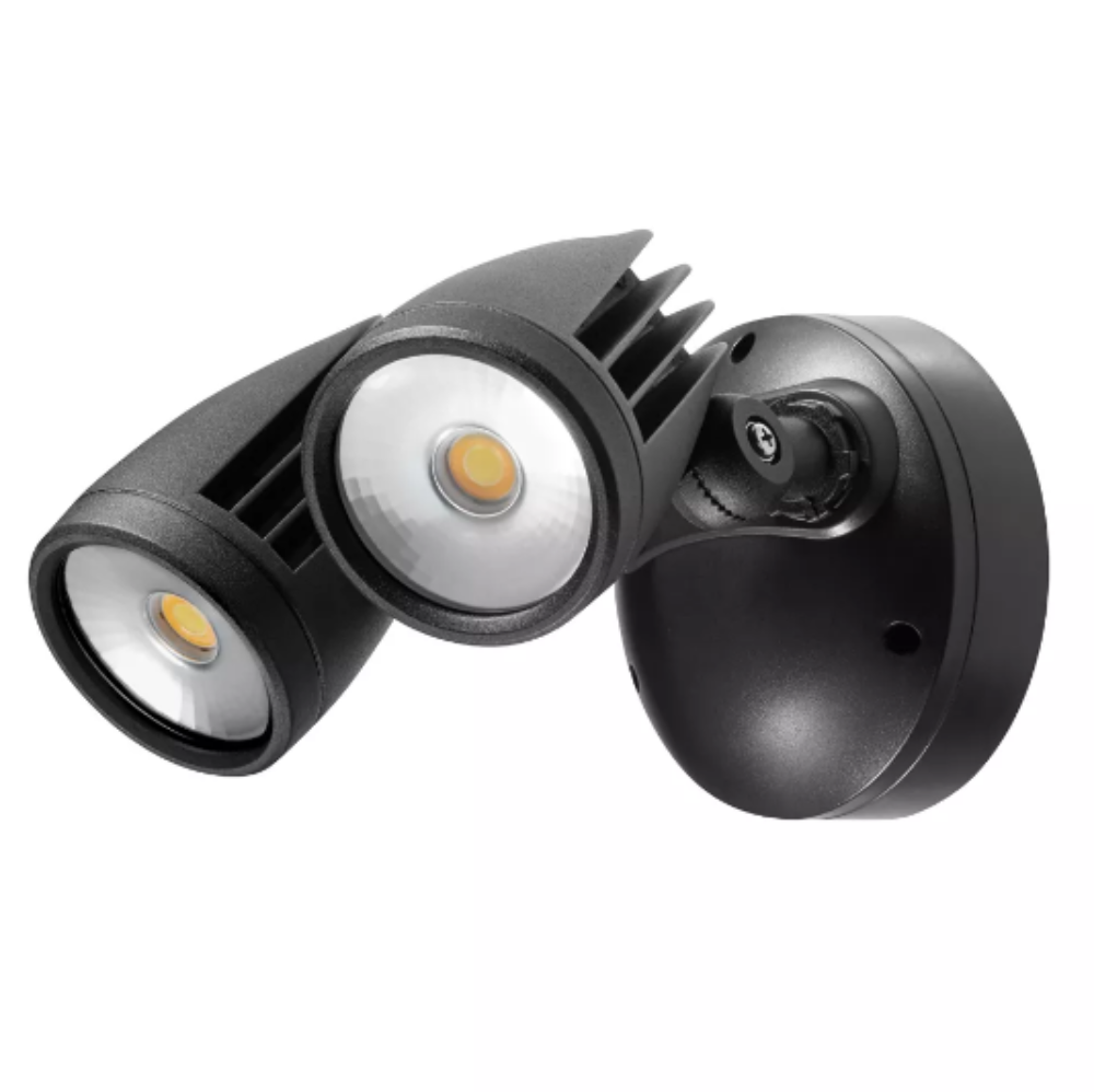 Buy Floodlights Australia Fortress Flood 2 Lights 32W Matt Black 3 CCT - MLXFP3452M