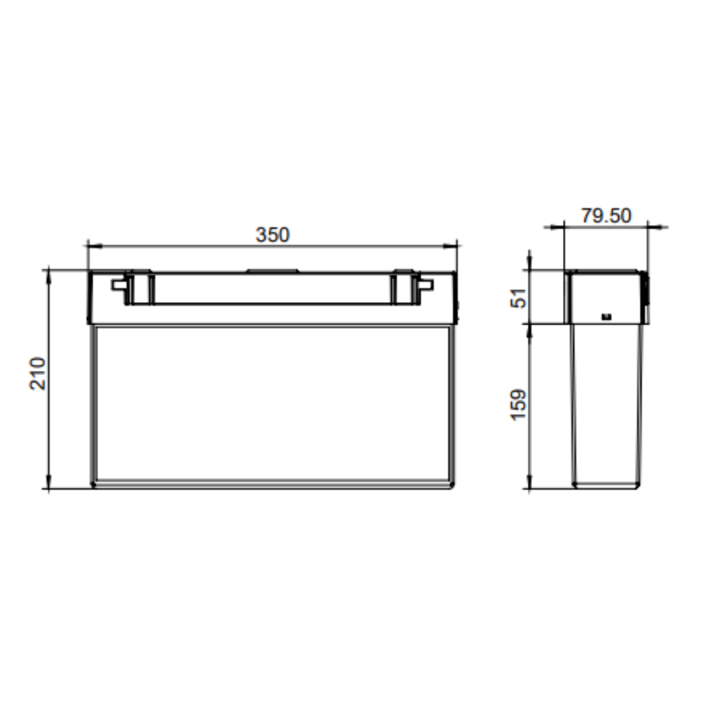 Buy Emergency LED Exit Signs Australia Rambo Premium Emergency LED Exit Light White Polycarbonate - LWRE2012