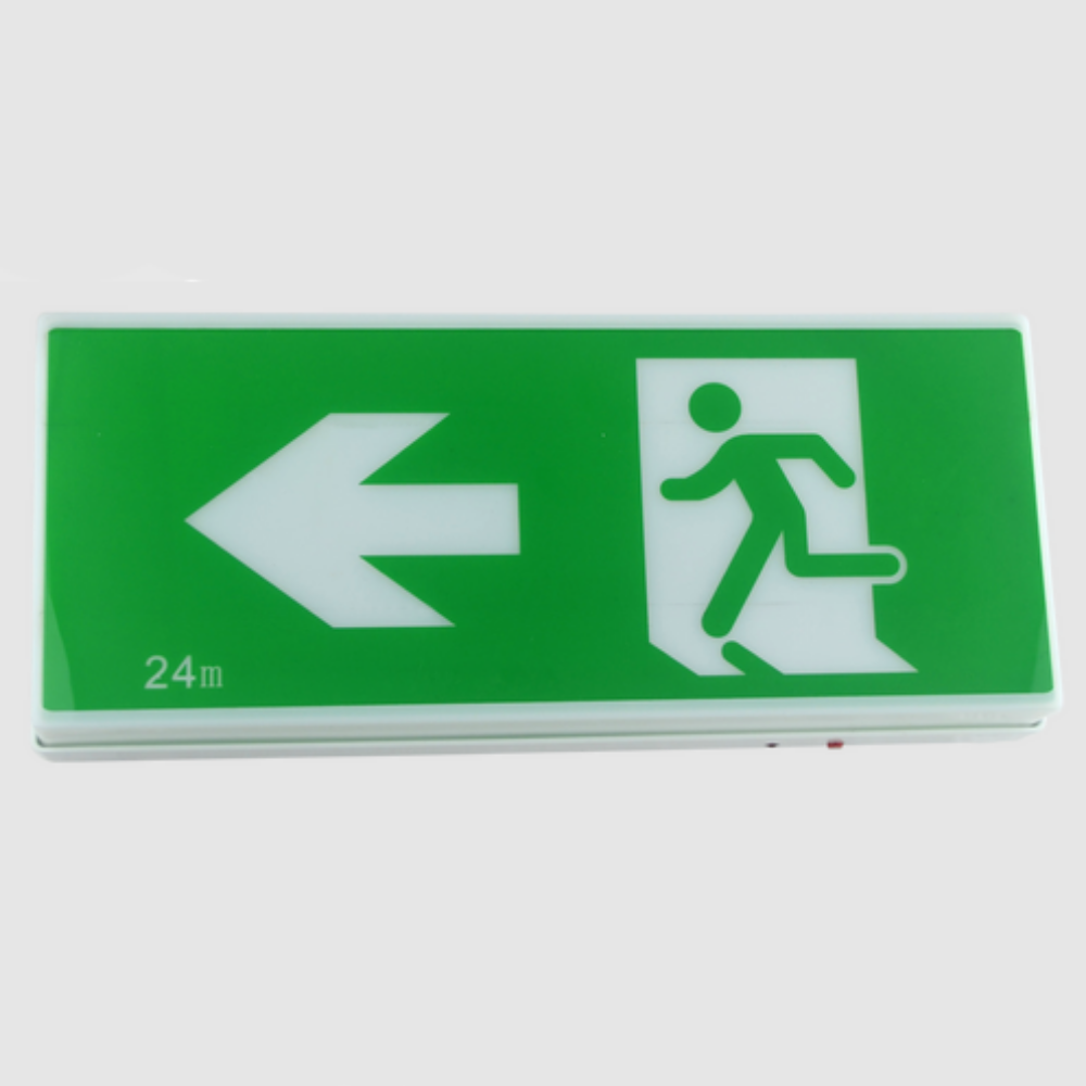 Buy Emergency LED Exit Signs Australia Nook Wall Mount Emergency LED Exit Light White Polycarbonate - LWNE1612
