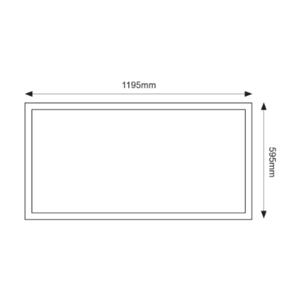Buy LED Panel Lights Australia LED Panel Light W595mm L1195mm 40W White 6000K - TLPA612TCW