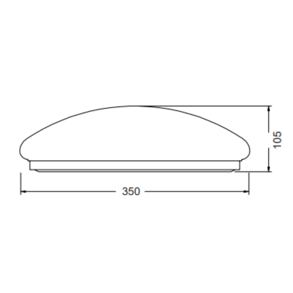 Buy Emergency LED Oyster Lights Australia Opal Emergency LED Oyster Light White 20W 5700K - LWOO4020-E