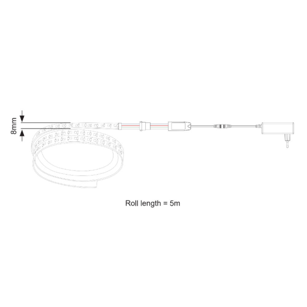 Buy LED Strip Lights Australia LED Strip Light 12V L5000mm 4000K - TLST-12V-4