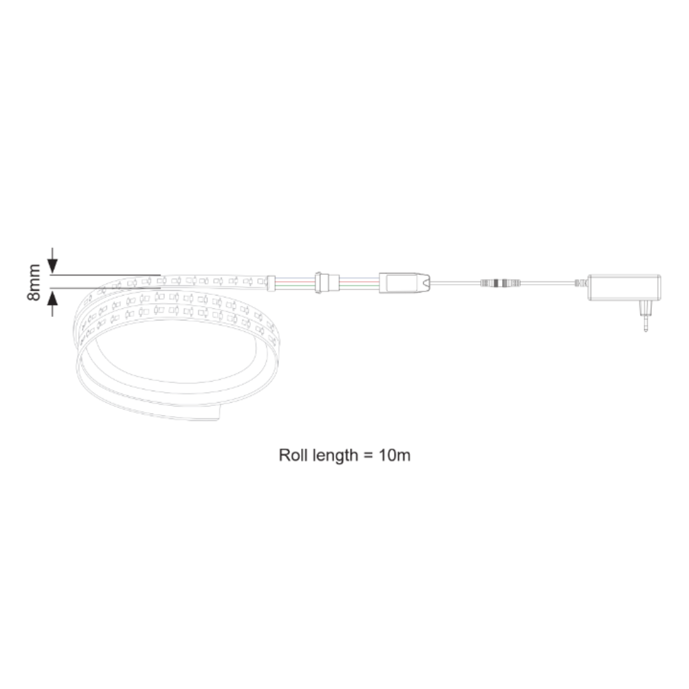 Buy LED Strip Lights Australia LED Strip Light 24V L10000mm 6000K - TLST-24V-6