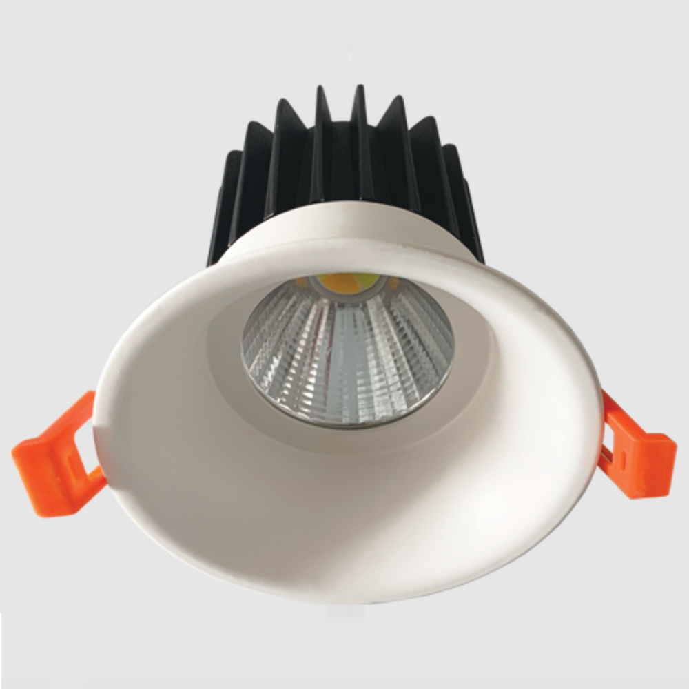 Coby Recessed LED Downlight Fixed 12W White Aluminium 3 CCT - TLCOTC12WD