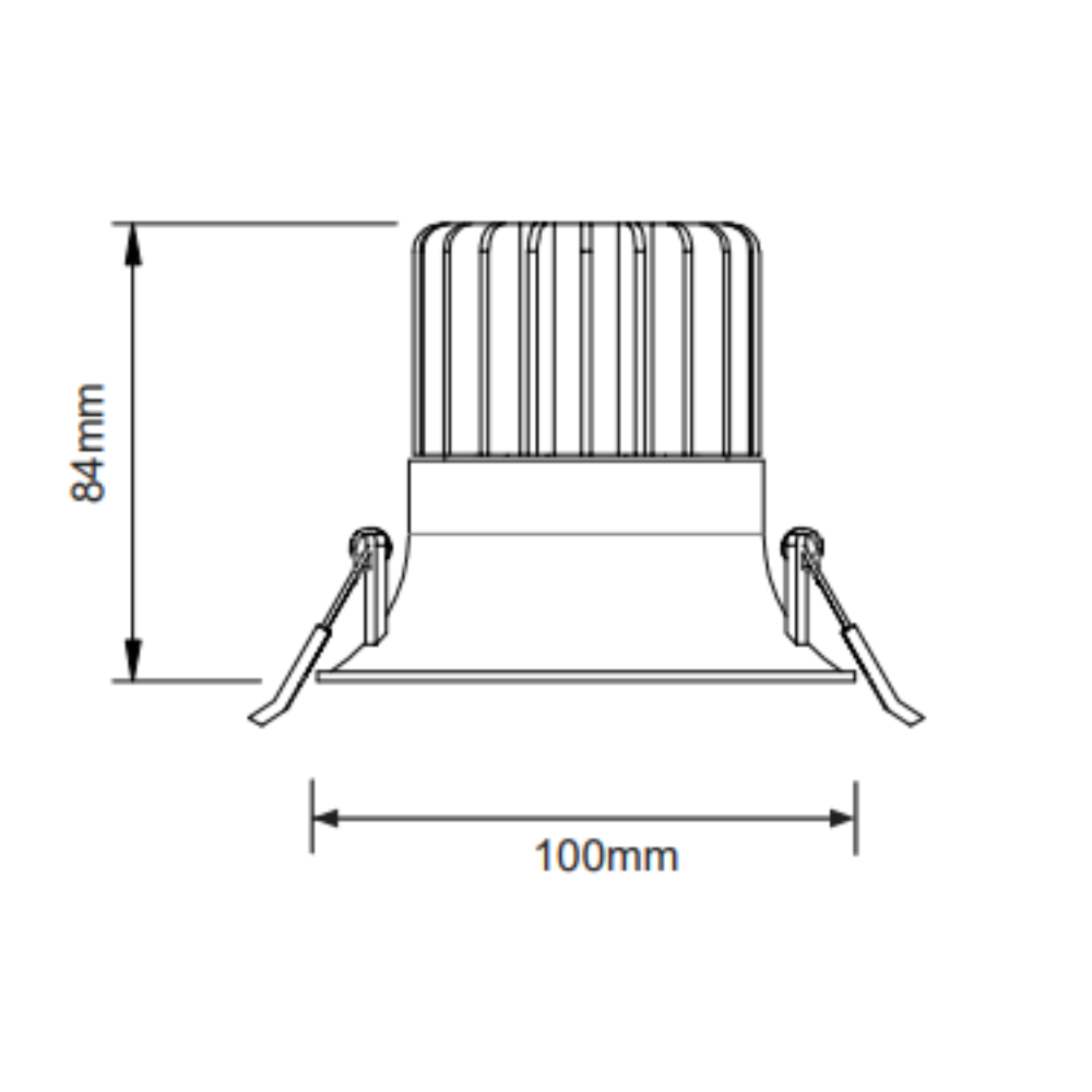 Buy Recessed LED Downlights Australia Coby Recessed LED Downlight Fixed 12W White Aluminium 3 CCT - TLCOTC12WD