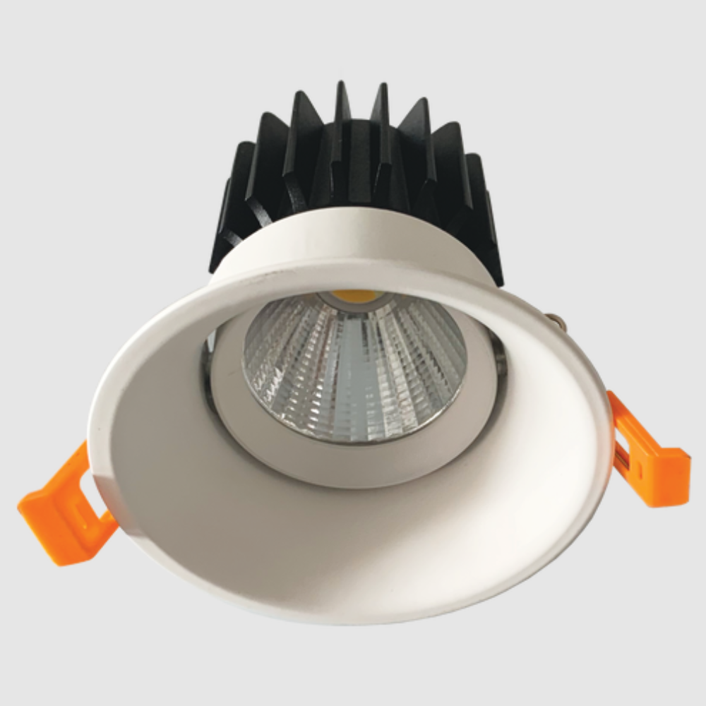 Coby Recessed LED Downlight Gimble 12W White Aluminium 3 CCT - TLCOTC12WD-GIM