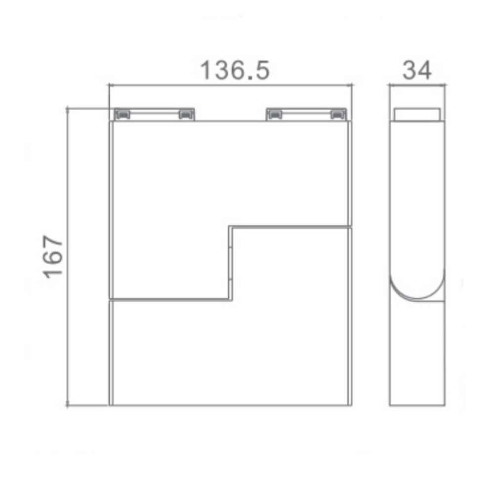 Buy Three Circuit Track Heads Australia Three Circuit Track Head 45° 10W 24V Black - 601251 BK