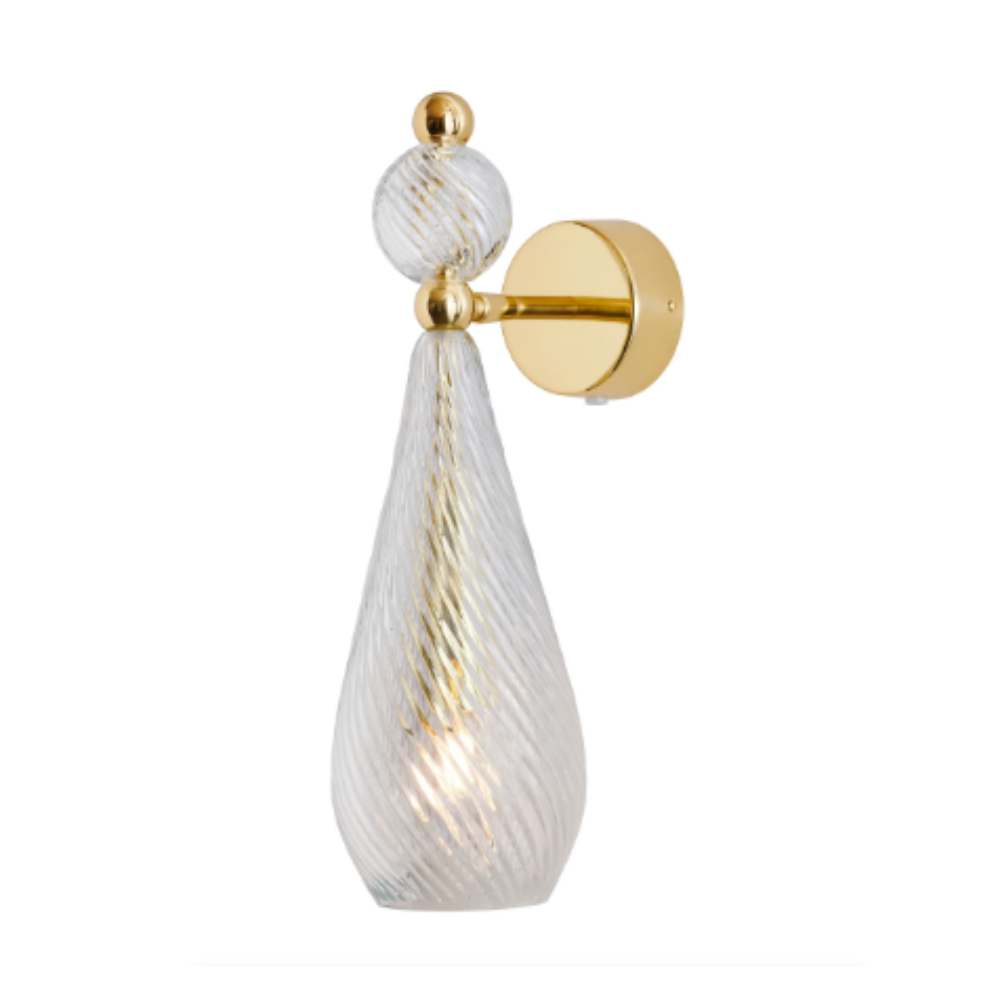 Buy Bedside Reading Lights Australia Smykke Crystal Bedside Reading Light Swirl W120mm - LA1011W