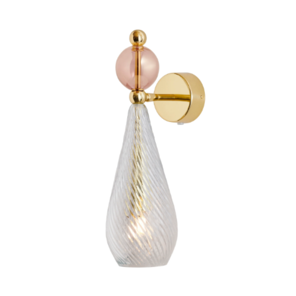 Buy Bedside Reading Lights Australia Smykke Bedside Reading Light Crystal Swirl W120mm - LA1011W