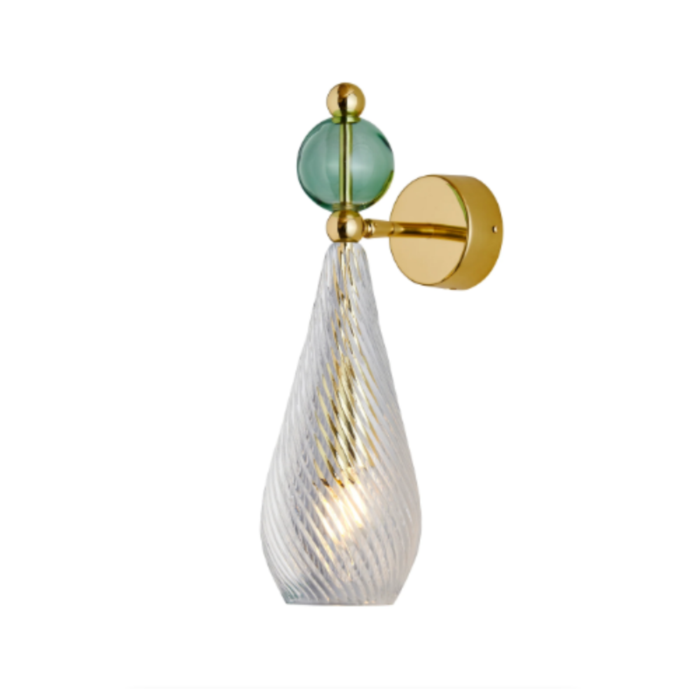 Buy Bedside Reading Lights Australia Smykke Bedside Reading Light Crystal Swirl W120mm - LA1011W