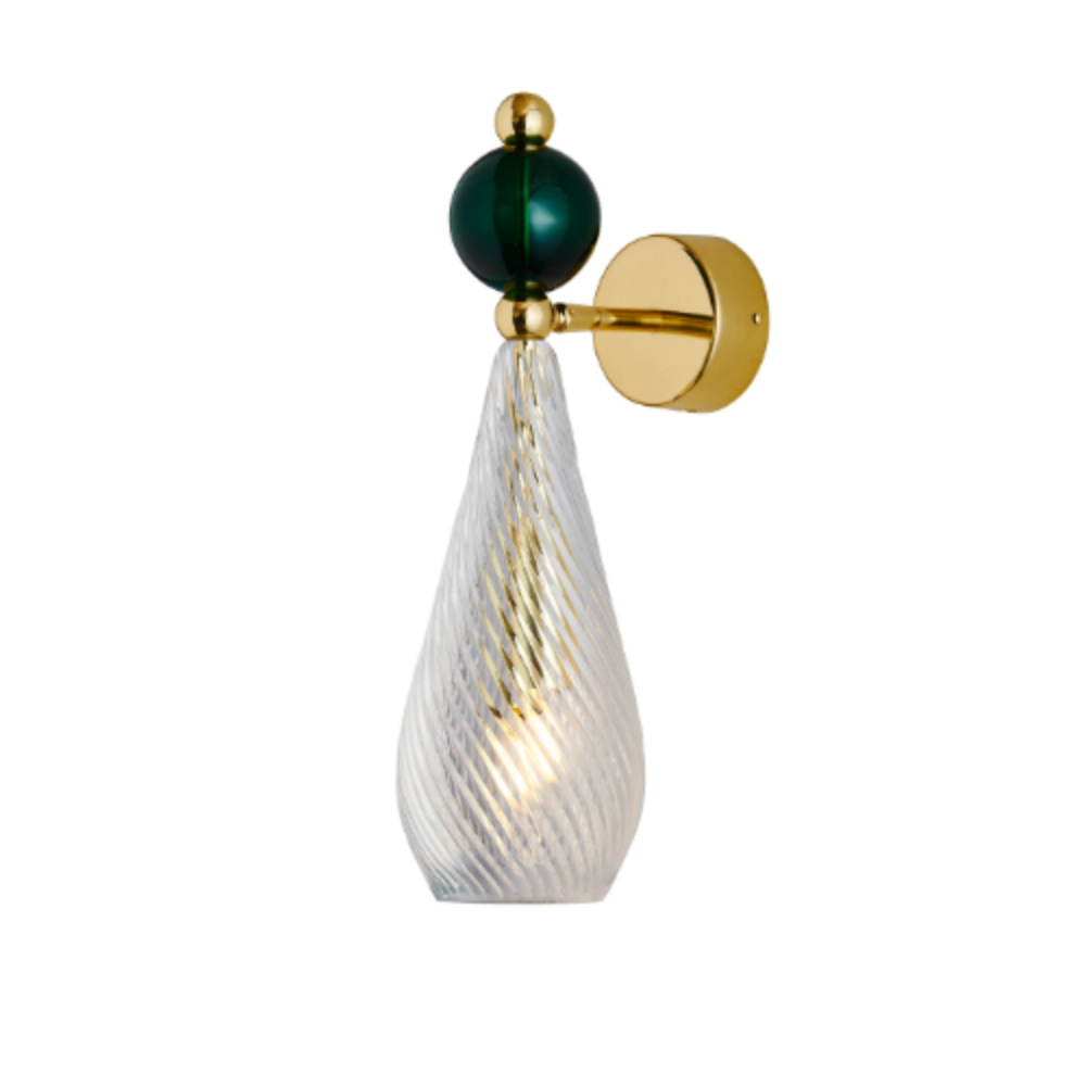 Buy Bedside Reading Lights Australia Smykke Bedside Reading Light Crystal Swirl W120mm - LA1011W