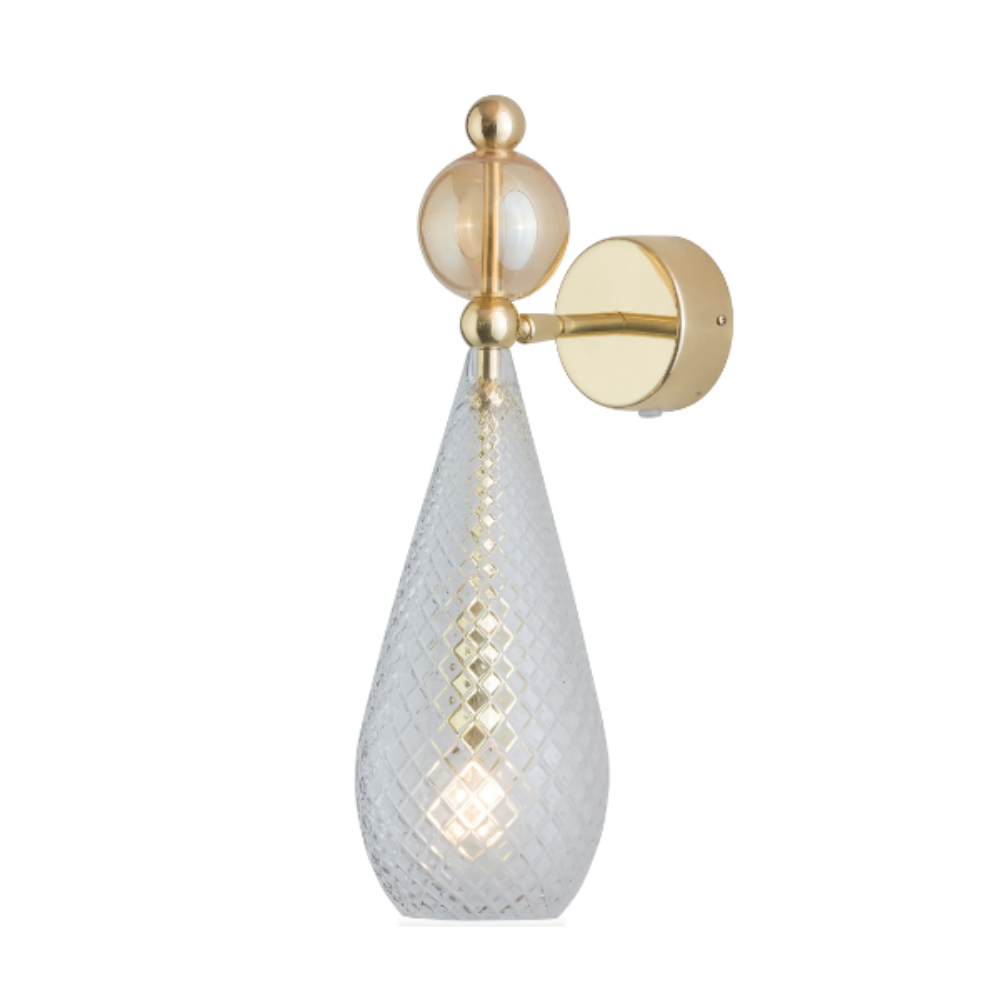 Buy Bedside Reading Lights Australia Smykke Bedside Reading Light Crystal Check W120mm - LA1011W