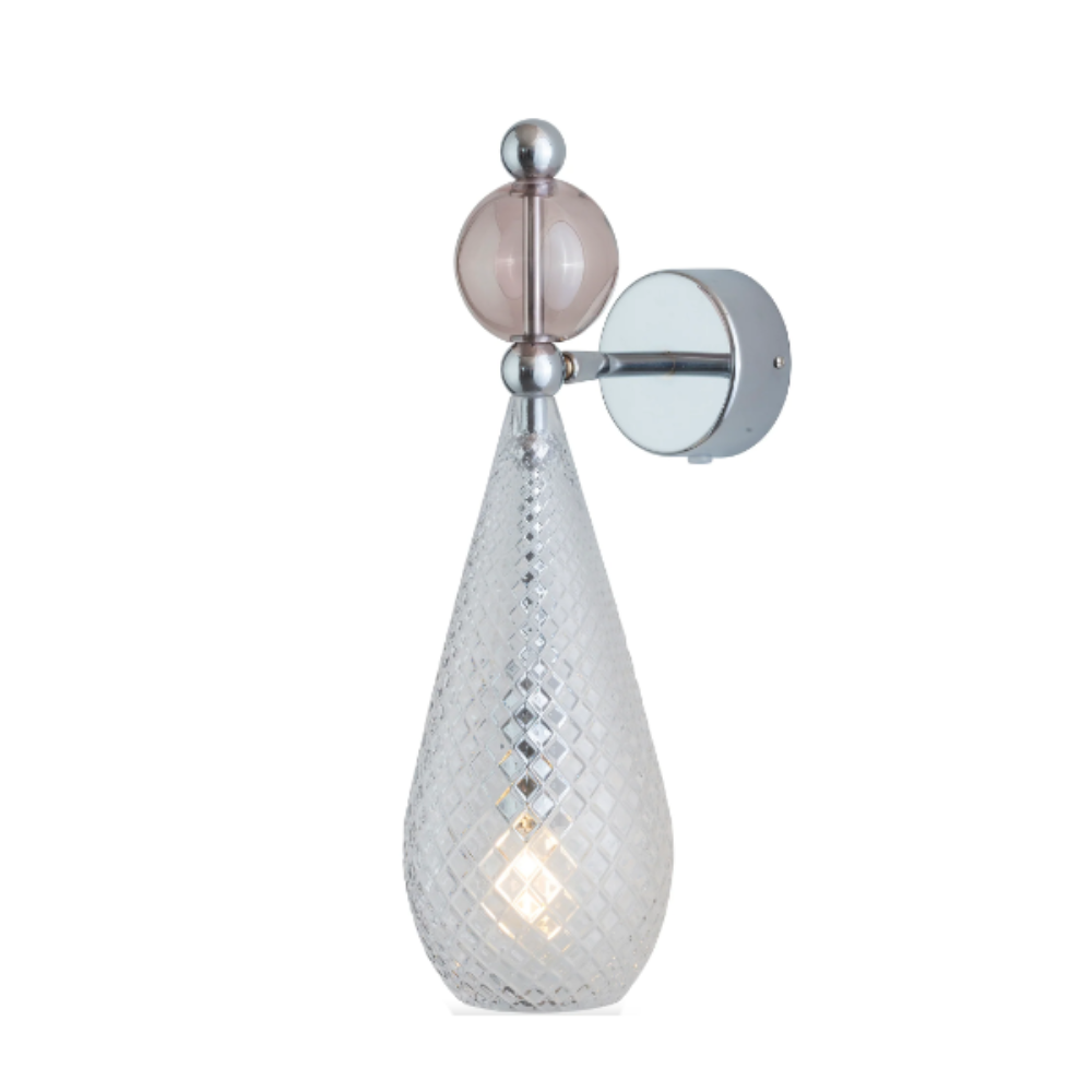 Buy Bedside Reading Lights Australia Smykke Bedside Reading Light Crystal Check W120mm - LA1011W