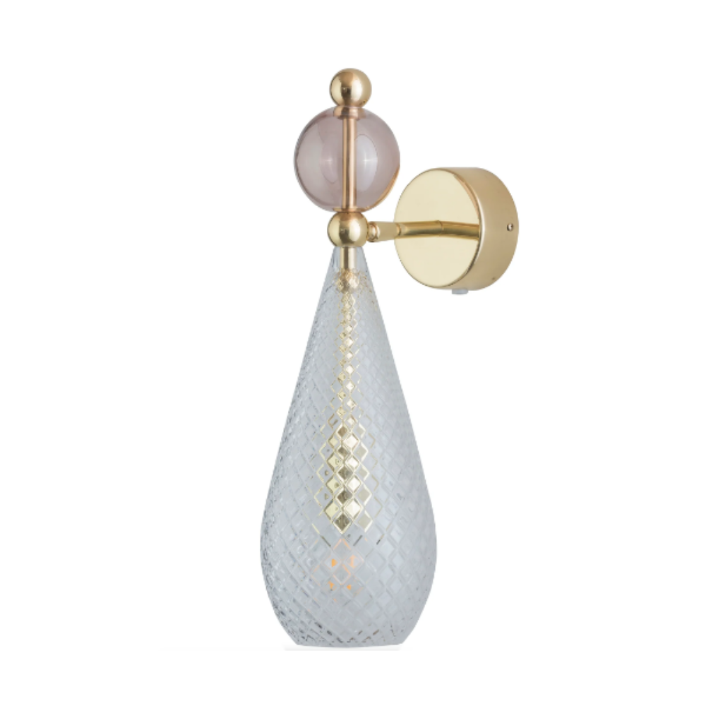 Buy Bedside Reading Lights Australia Smykke Bedside Reading Light Crystal Check W120mm - LA1011W
