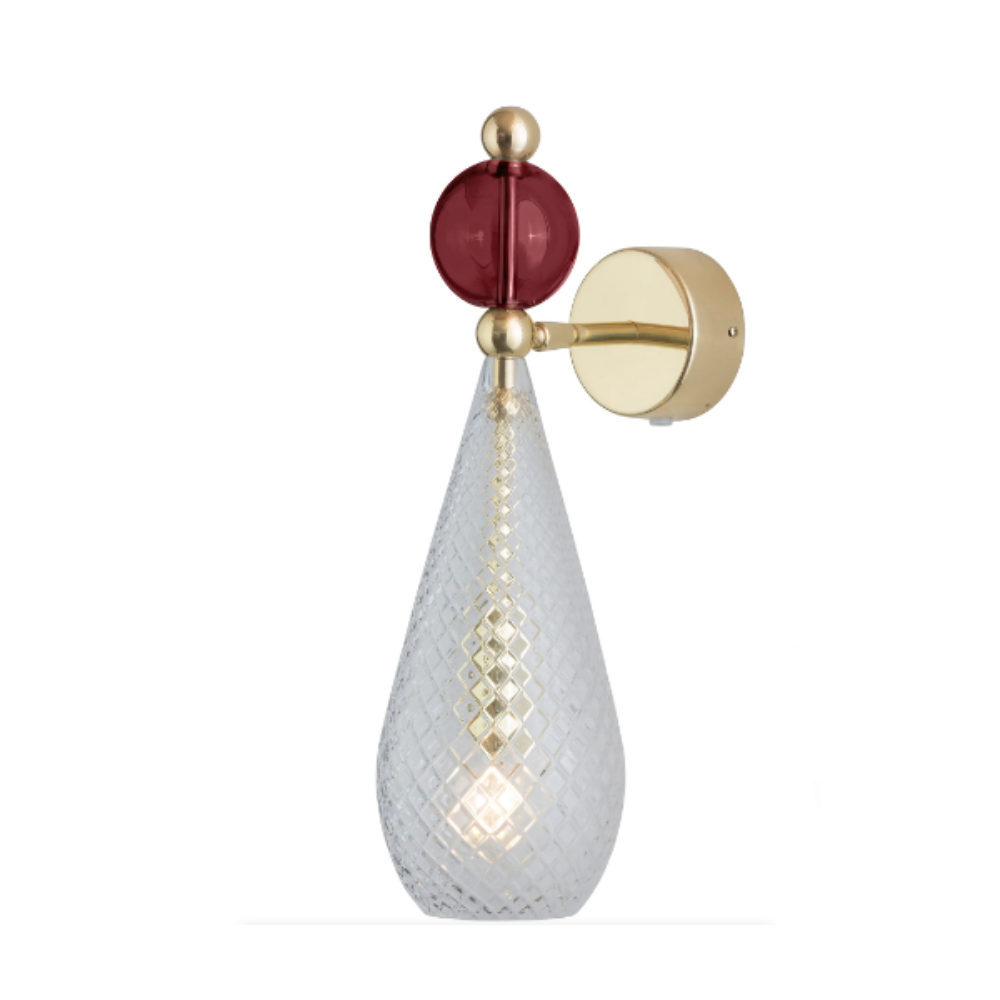Buy Bedside Reading Lights Australia Smykke Bedside Reading Light Crystal Check W120mm - LA1011W