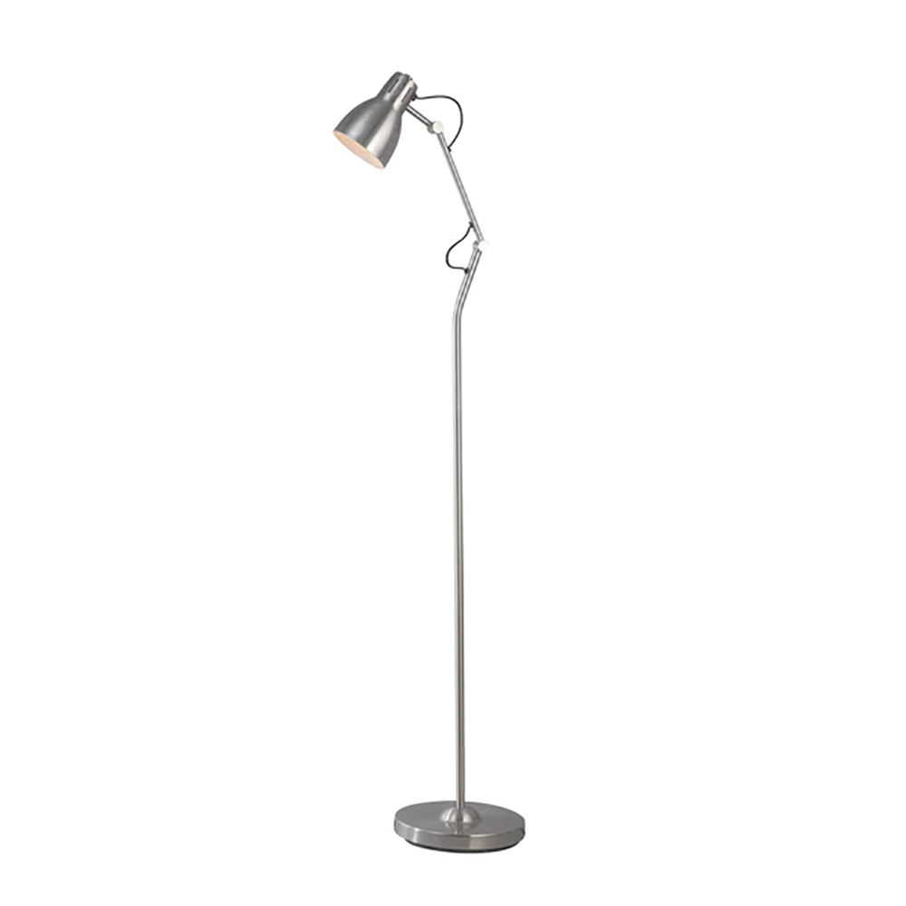 Buy Floor Lamps Australia Nord Floor Lamp Satin Chrome Metal - LL-27-0245SC