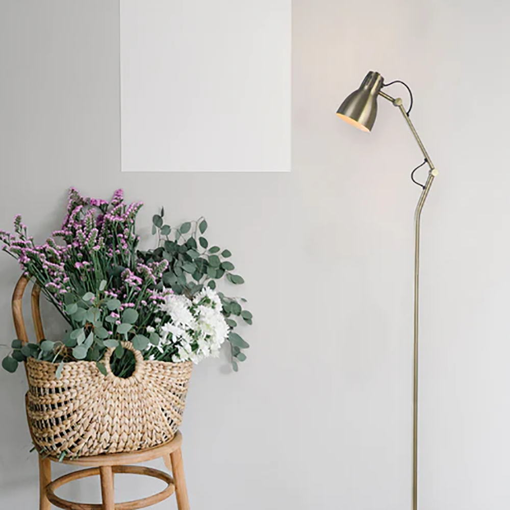 Buy Floor Lamps Australia Nord Floor Lamp Antique Brass Metal - LL-27-0245AB