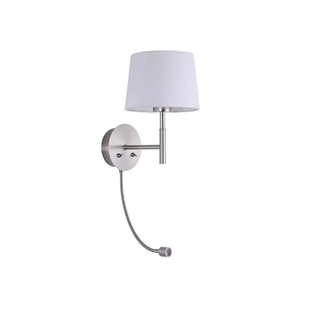 Buy Wall Sconce Australia Riley Wall Sconce 2 Lights Satin Chrome Iron - LL002WL007SC