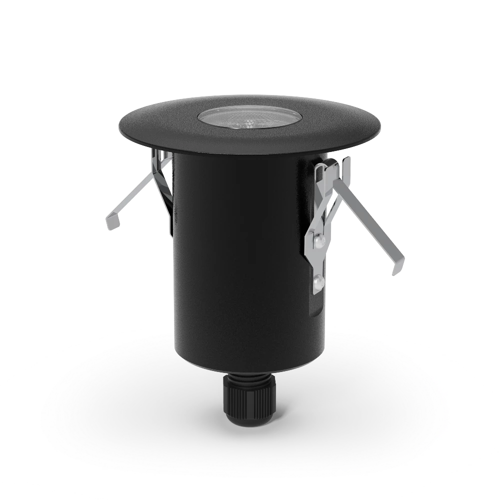 Buy Deck Lights Australia Lumena LED Deck light 24V W72mm Black Ace Aluminium - AQL-155-A2-X0