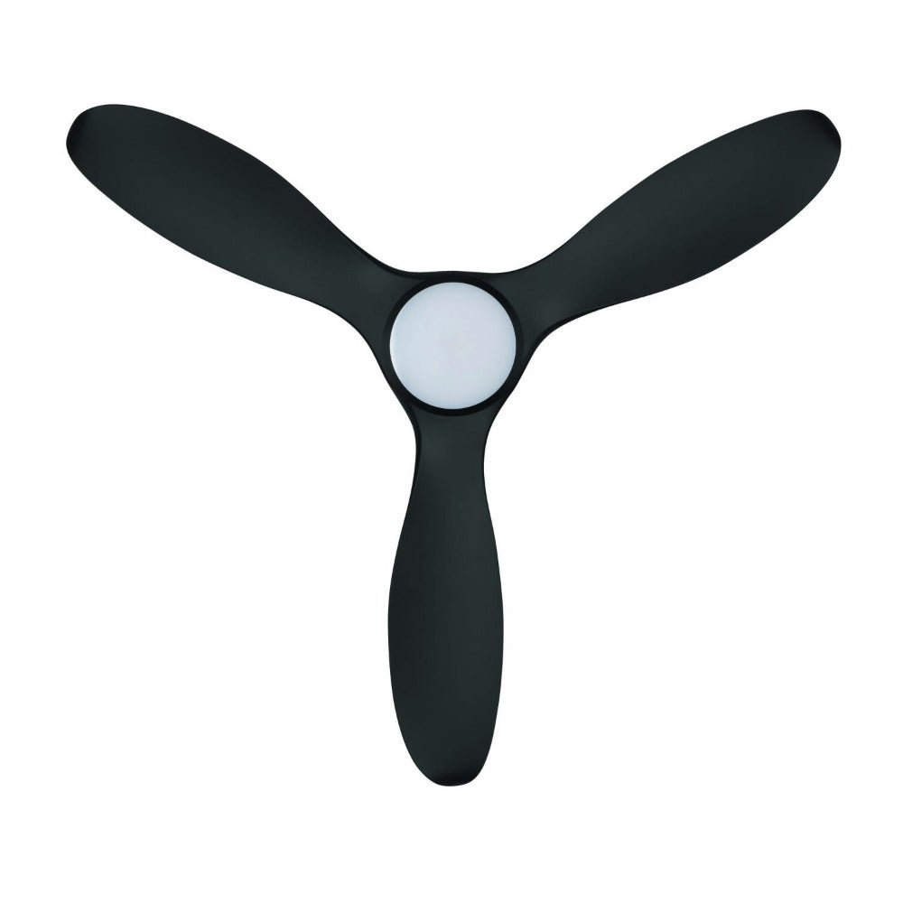 Buy DC Ceiling Fans With Light Australia Noosa 52" DC Fan ABS Light Matt Black - 202969