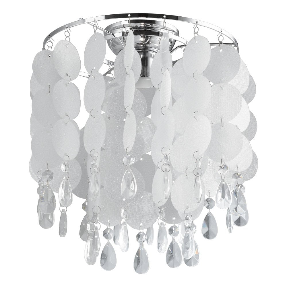 Buy DIY Batten Fix Lights Australia Fedra DIY Batten Fix Light Chrome & Mother of Pearl, Clear 250mm - 203343