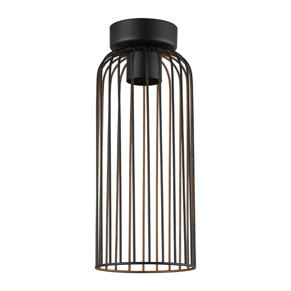 Buy DIY Batten Fix Lights Australia Roccamena DIY Batten Fix Light Black & Copper 130mm - 203363