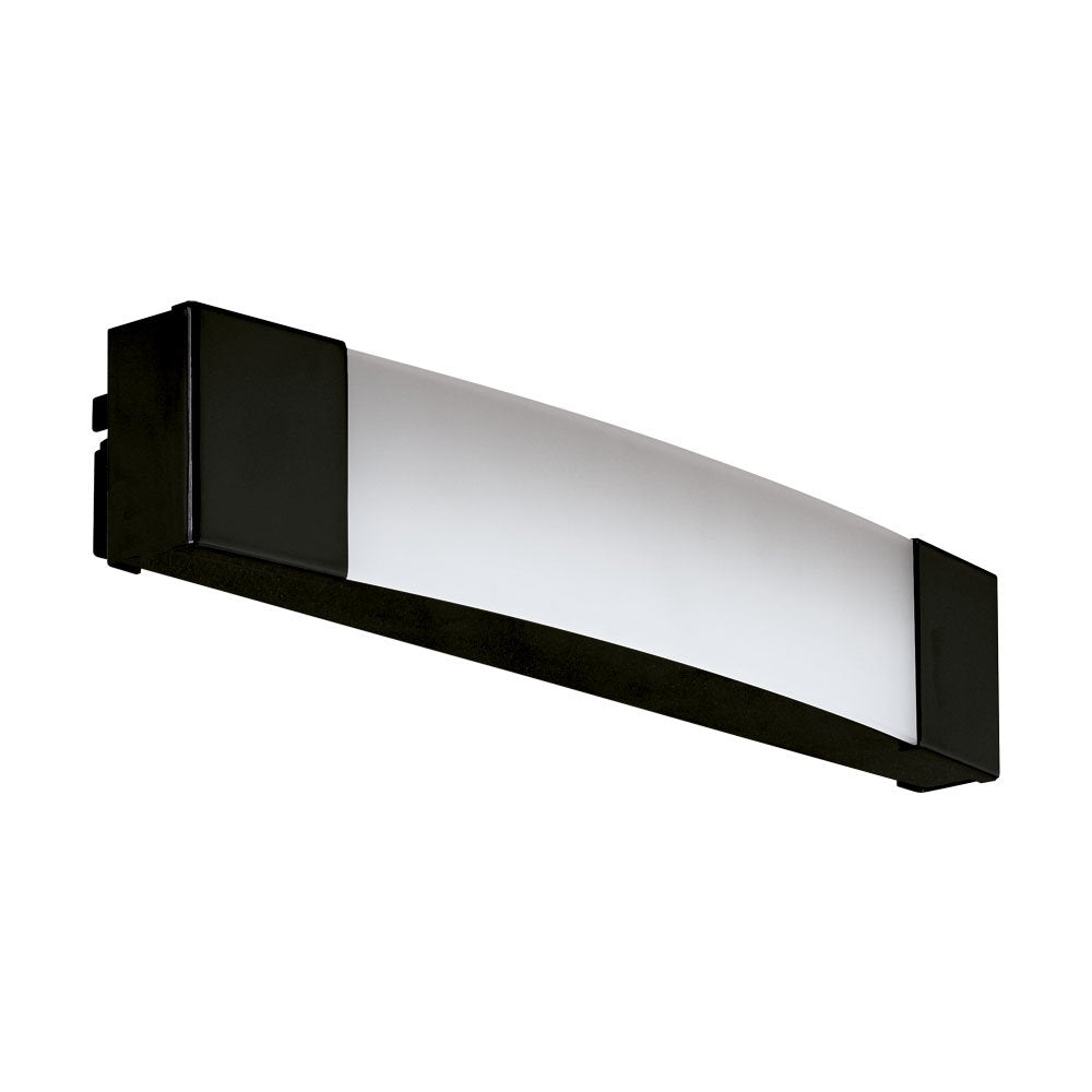 Buy Bathroom Vanity Lights Australia Siderno LED 4000K Wall Light Black & Satined 350mm - 203705