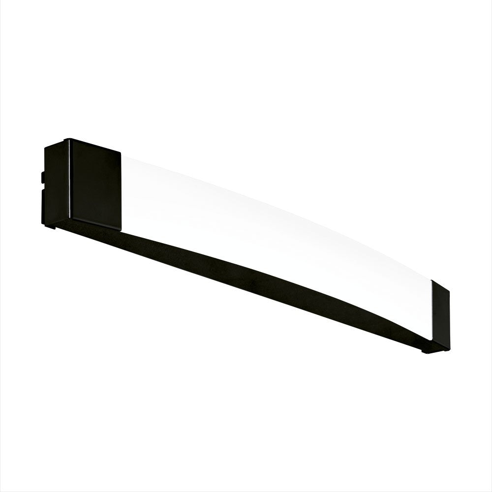 Buy Bathroom Vanity Lights Australia Siderno LED 4000K Wall Light Black & Satined 580mm - 203706